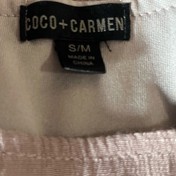 Y2K Anthro Coco+Carmen Lagenlook Boho Cottagecore Tiered Mini Dress S/M Prairie - Picture 5 of 6